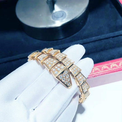 [CA]SERPENTI BRACELET 8MM PINK GOLD DIAMOND