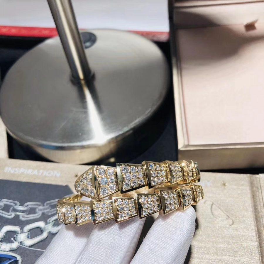 [CA]SERPENTI BRACELET 8MM GOLD DIAMOND