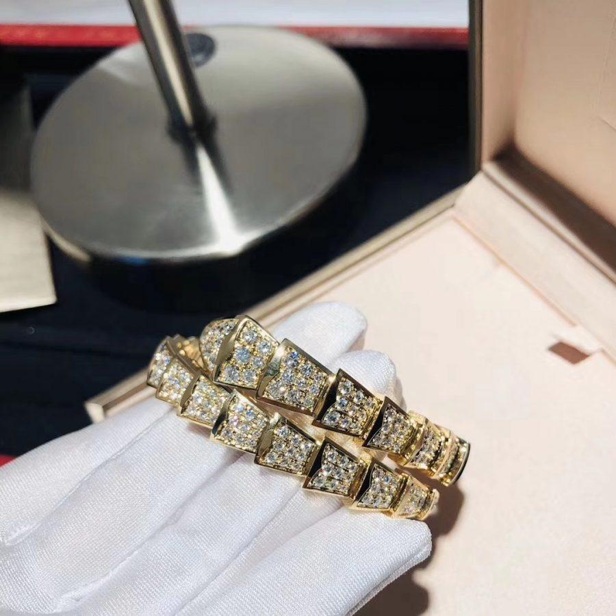 [CA]SERPENTI BRACELET 8MM GOLD DIAMOND