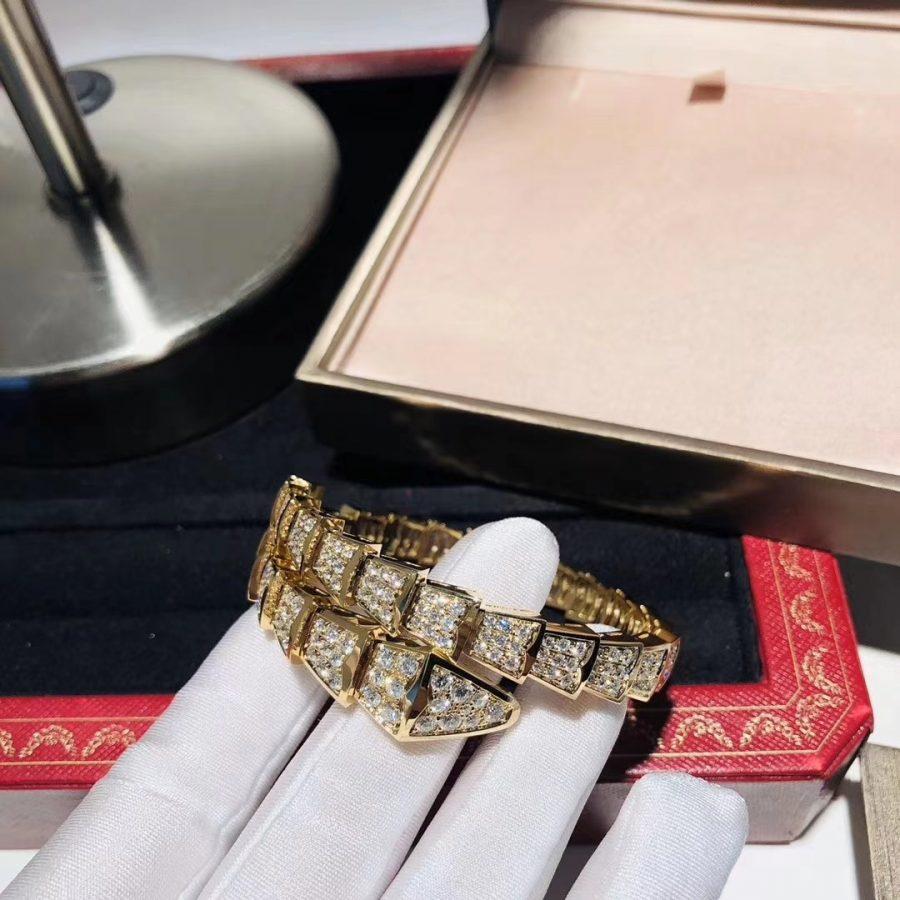 [CA]SERPENTI BRACELET 8MM GOLD DIAMOND