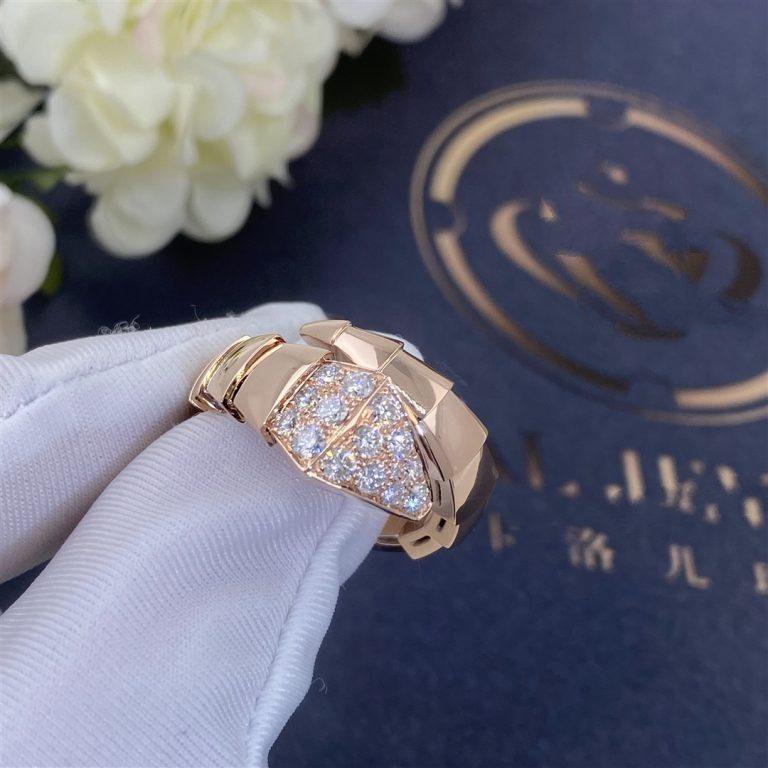 [CA]SERPENTI RING PINK GOLD DIAMOND