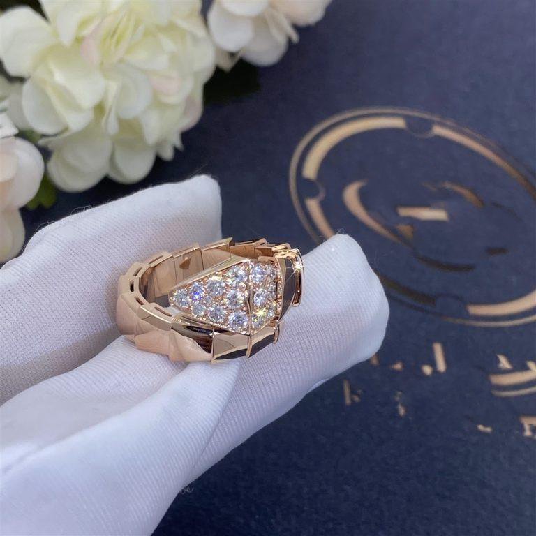 [CA]SERPENTI RING PINK GOLD DIAMOND