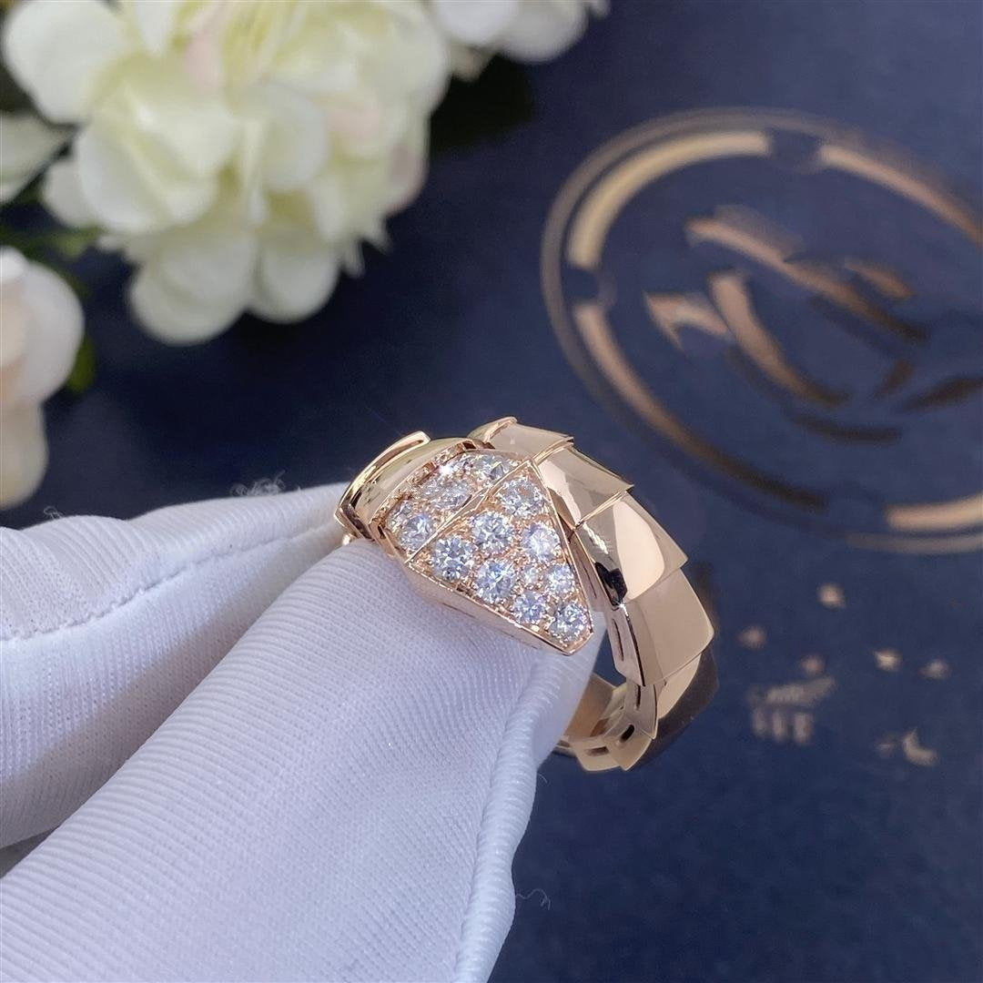 [CA]SERPENTI RING PINK GOLD DIAMOND