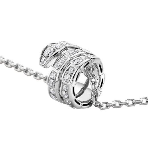 [CA]SERPENTI  NECKLACE DOUBLE RING DIAMOND