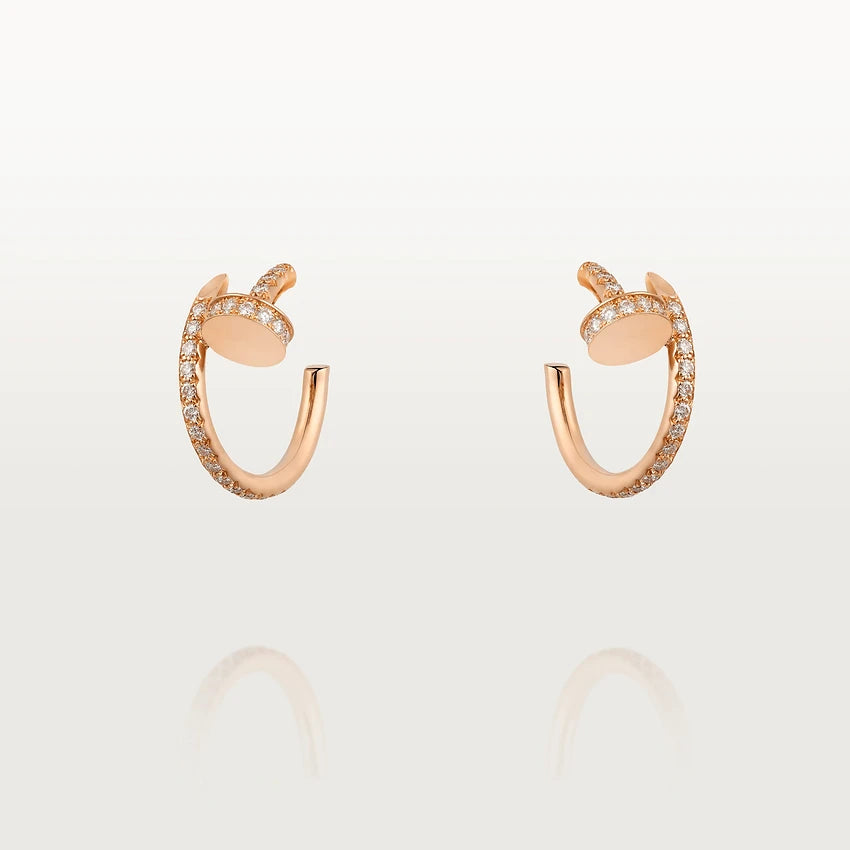 [CA]JUSTE EARRINGS 12.75MM PINK GOLD DIAMOND