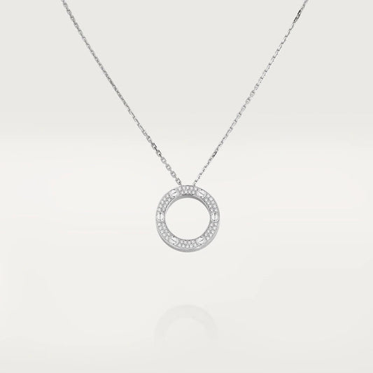 [CA]LOVE NECKLACE ADJUSTABLE SILVER