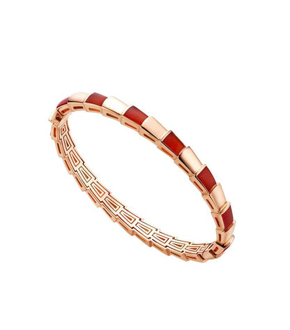 [CA]SERPENTI BRACELET PINK GOLD RUBELLITE