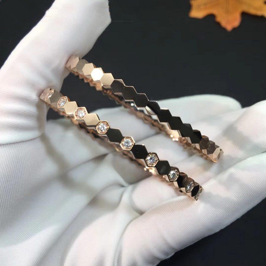 [CA]BEE LOVE PINK GOLD DIAMOND BRACELET