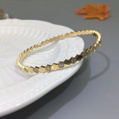 [CA]BEE LOVE GOLD DIAMOND BRACELET