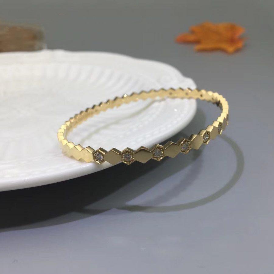 [CA]BEE LOVE GOLD DIAMOND BRACELET