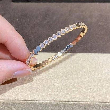 [CA]BEE LOVE GOLD BRACELET FULL DIAMOND