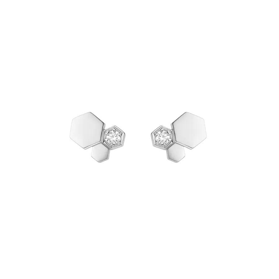 [CA]BEE LOVE SILVER DIAMOND EARRINGS