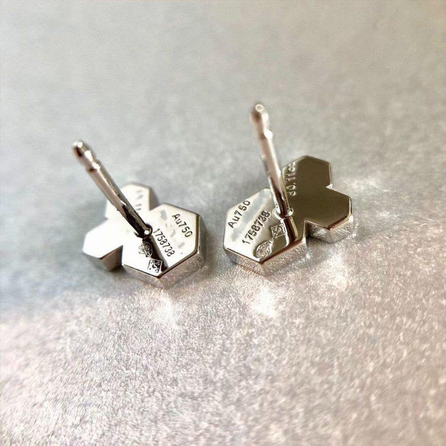 [CA]BEE LOVE SILVER DIAMOND EARRINGS