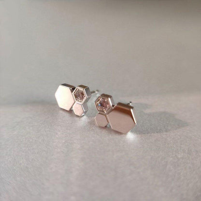 [CA]BEE LOVE SILVER DIAMOND EARRINGS