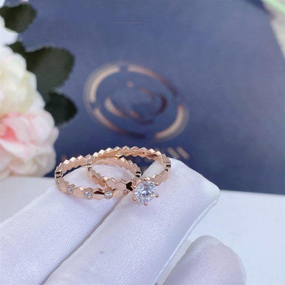 [CA]BEE LOVE RING PINK GOLD 1 DIAMOND