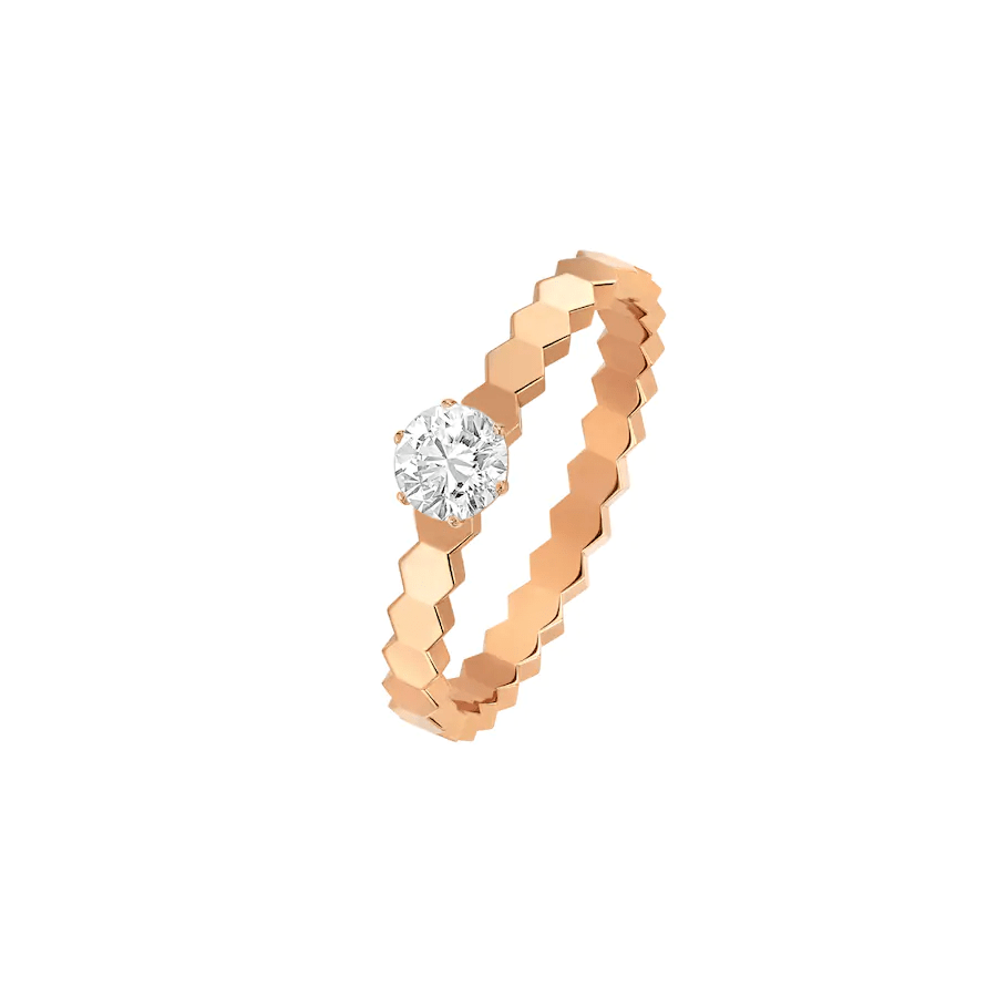 [CA]BEE LOVE RING PINK GOLD 1 DIAMOND