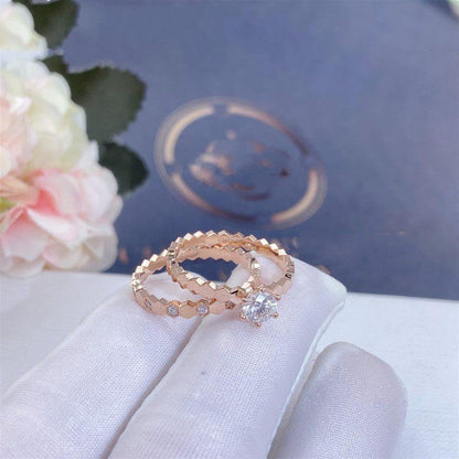 [CA]BEE LOVE RING PINK GOLD DIAMOND