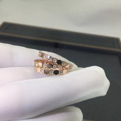 [CA]BEE LOVE RING PINK GOLD DIAMOND