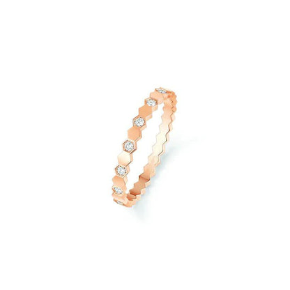 [CA]BEE LOVE RING PINK GOLD DIAMOND