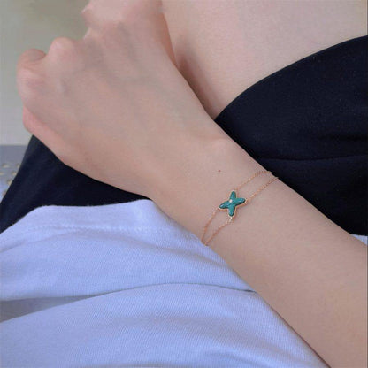 [CA]JEUX BRACELET MALACHITE PINK GOLD 1 DIAMOND