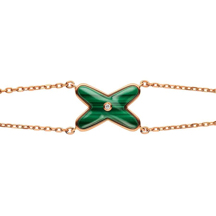 [CA]JEUX BRACELET MALACHITE PINK GOLD 1 DIAMOND