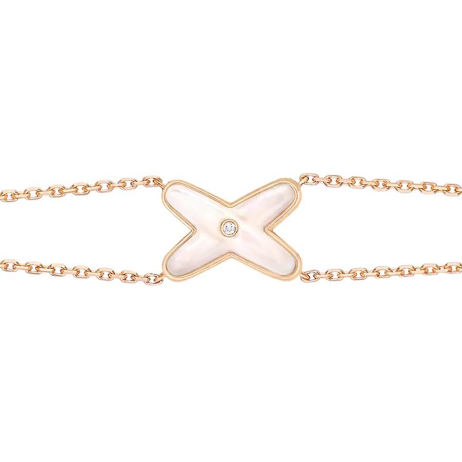 [CA]JEUX BRACELET WHITE MOP PINK GOLD 1 DIAMOND