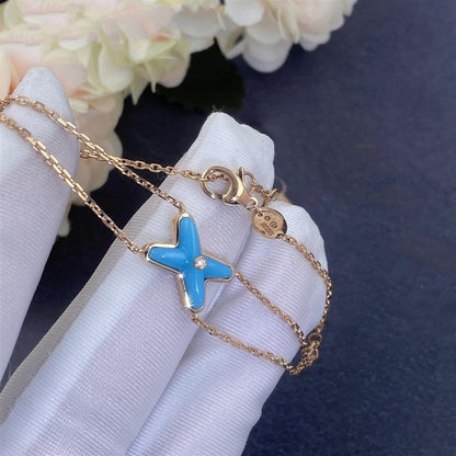 [CA]JEUX BRACELET TURQUOISE PINK GOLD 1 DIAMOND