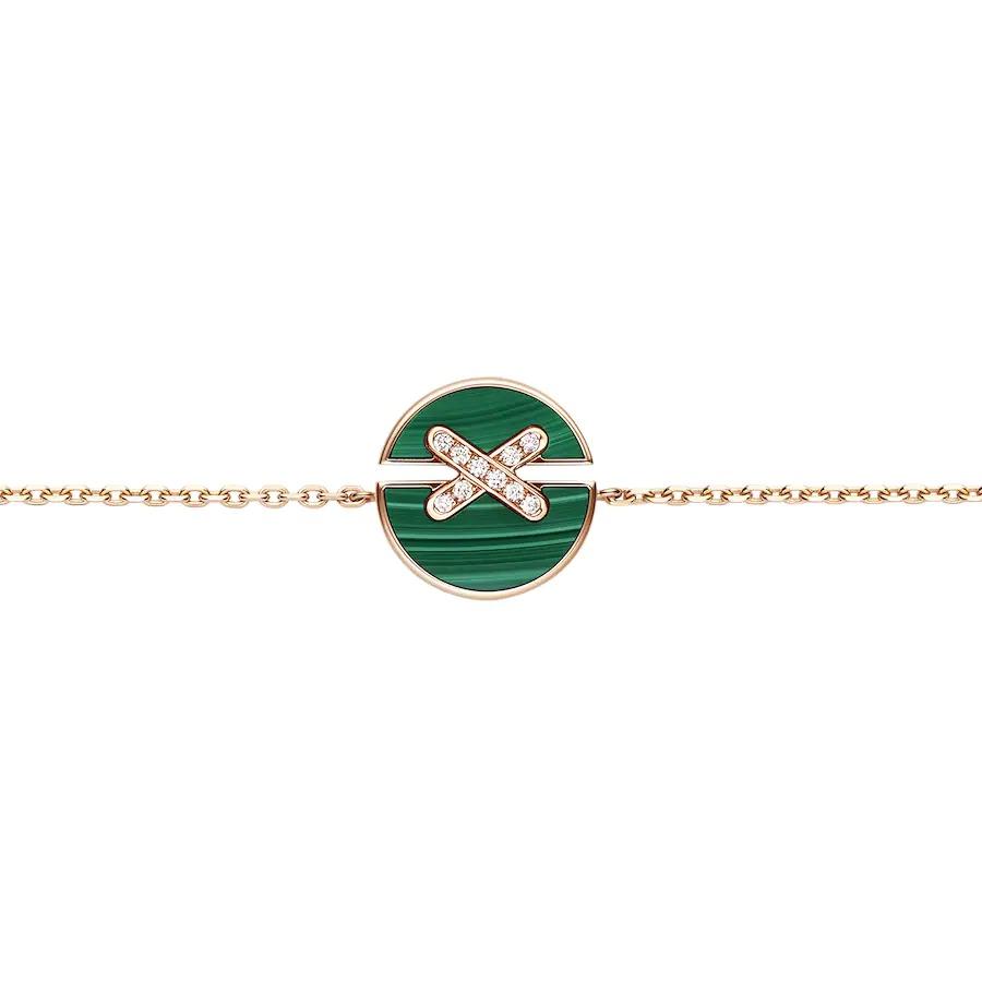 [CA]JEUX DE BRACELET MALACHITE PINK GOLD DIAMONDS