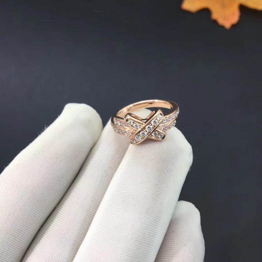 [CA]JEUX DE RING PINK GOLD DIAMOND