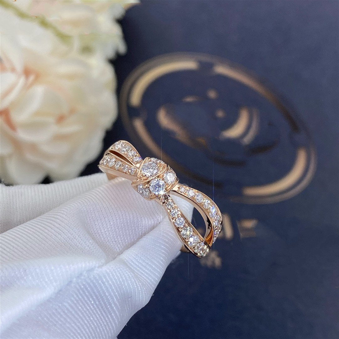 [CA]LIENS PINK GOLD DIAMOND RING