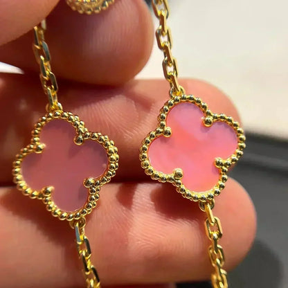 [CA]CLOVER 5 PINK MOP BRACELET