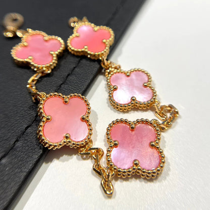 [CA]CLOVER 5 PINK MOP BRACELET