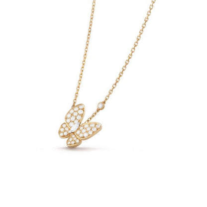 [CA]BUTTERFLY DIAMOND NECKLACE