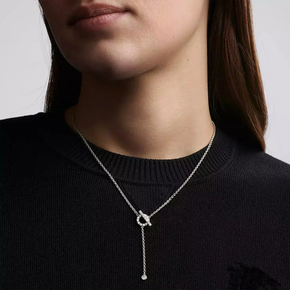 [CA]FINESSE SILVER DIAMOND NECKLACE