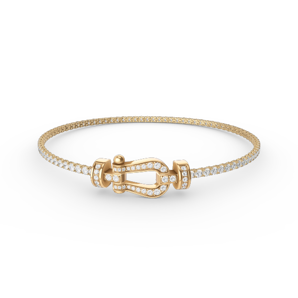 [CA]FORCE  HORSESHOE  DIAMOND TENNIS BRACELET