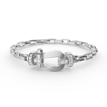 [CA]FORCE LARGE HORSESHOE CLASP  METAL BRACELET