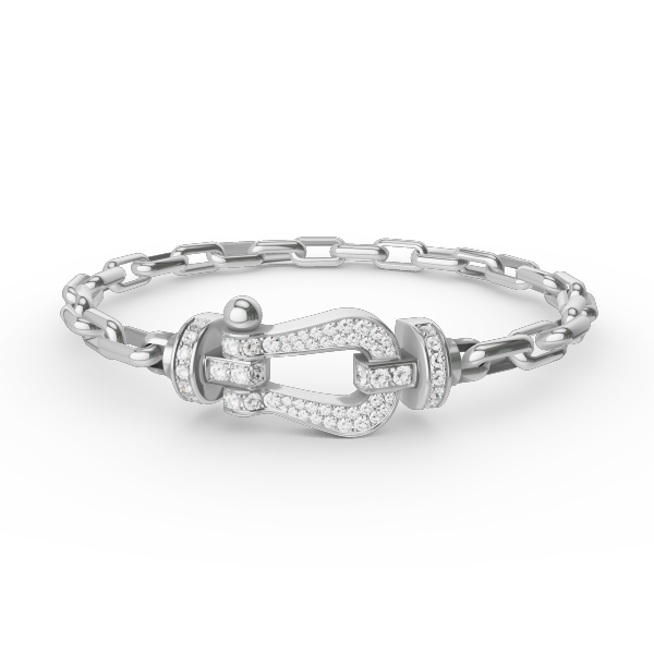 [CA]FORCE LARGE HORSESHOE CLASP  METAL BRACELET