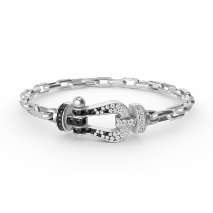 [CA]FORCE LARGE HORSESHOE CLASP  METAL BRACELET