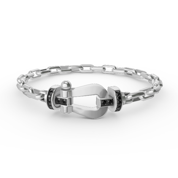 [CA]FORCE LARGE HORSESHOE CLASP  METAL BRACELET