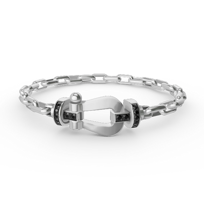 [CA]FORCE LARGE HORSESHOE CLASP  METAL BRACELET