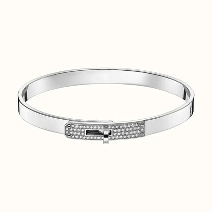 [CA]KELLY SILVER DIAMOND BRACELET