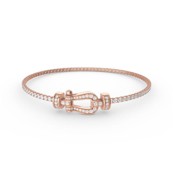 [CA]FORCE  HORSESHOE  DIAMOND TENNIS BRACELET