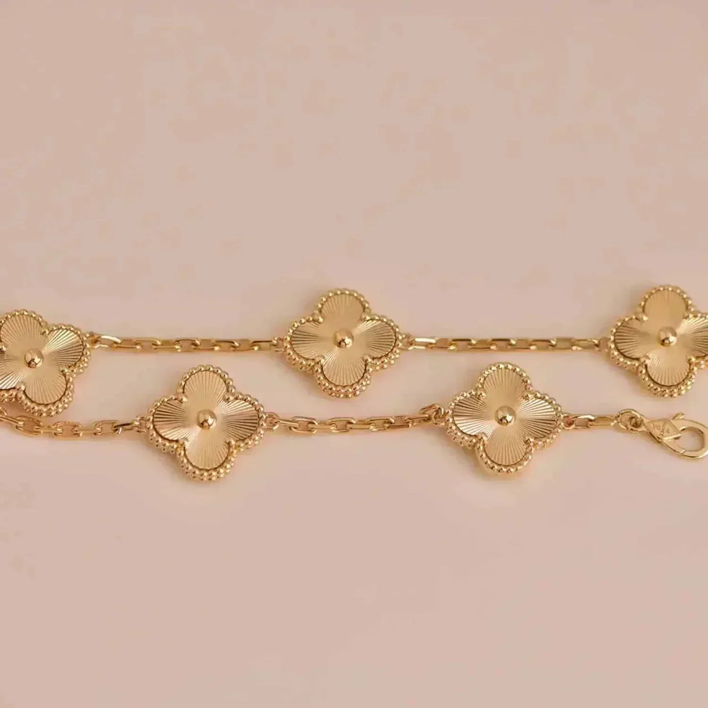 [CA]CLOVER 5 FLOWERS LASER BRACELET