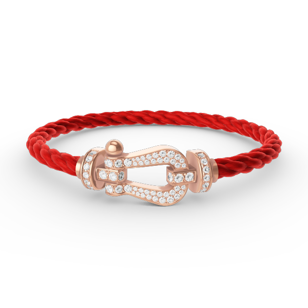 [CA]FORCE LARGE HORSESHOE FULL DIAMOND BRACELET ROSE GOLD