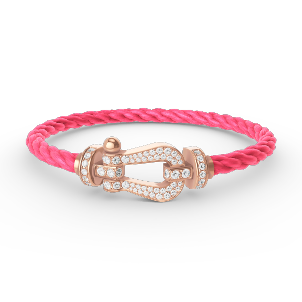 [CA]FORCE LARGE HORSESHOE FULL DIAMOND BRACELET ROSE GOLD