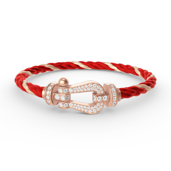 [CA]FORCE LARGE HORSESHOE FULL DIAMOND BRACELET ROSE GOLD