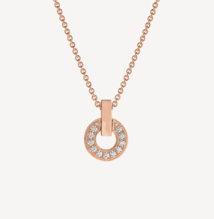 [CA]GARI NECKLACE PINK GOLD DIAMOND