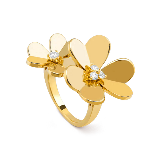 [CA]CLOVER COMOS GOLD DIAMOND RING