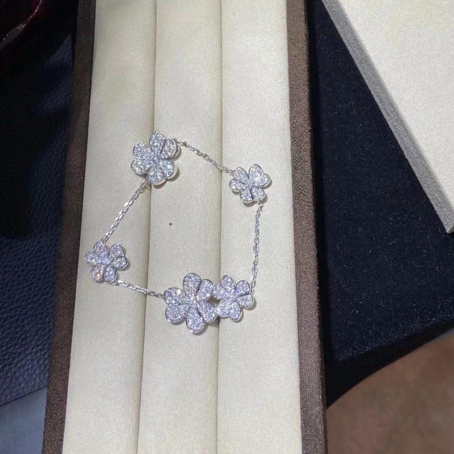 [CA]FRIVOLE SILVER 5 FLOWERS BRACELET