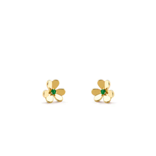 [CA]FRIVOLE  FLOWER MALACHITE EARRINGS